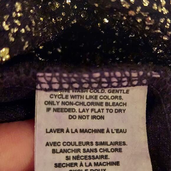 Rock 45 Wrangler Cardigan Size Medium Metallic Sparkle Rodeo Concert 3/4 Sleeve - Picture 6 of 6